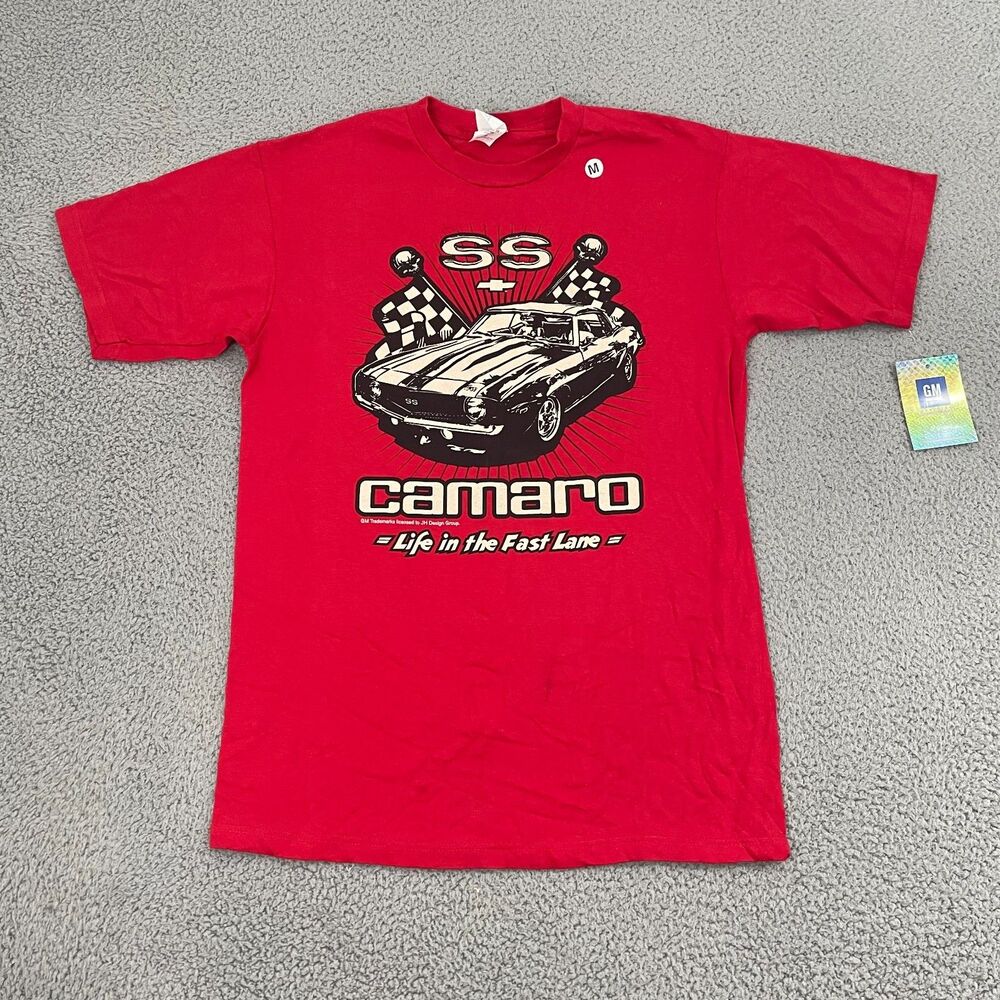 Chevy Chevrolet SS Camaro Shirt Men M Red Throwback American Classic Tee NWT